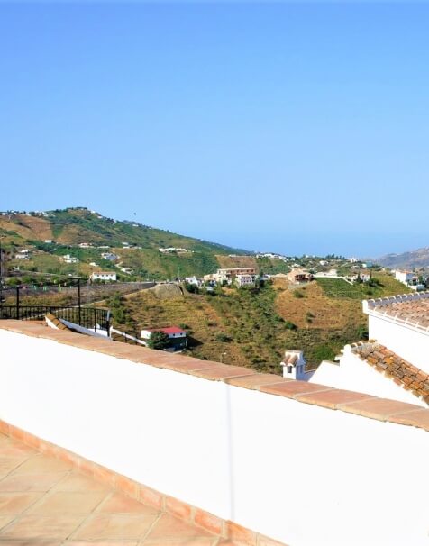 Vista desde la azotea de nuestro apartamento en Andalucía
